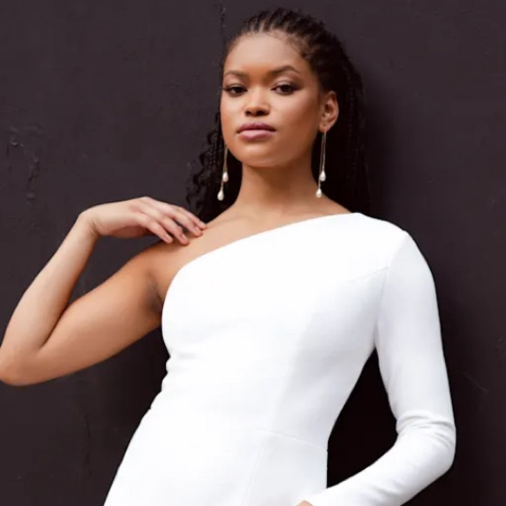 Jenny Yoo Carter one sleeve dress Size 6, NWOT